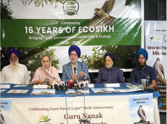 EcoSikh, BNHS launch mission to revive Punjab’s ‘Baaj’; 350 forests to honor Guru Tegh Bahadur