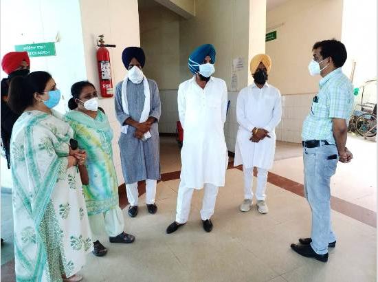 MLA Pinki visits 70-bed Isolation Ward at Civil Hospital Ferozepur