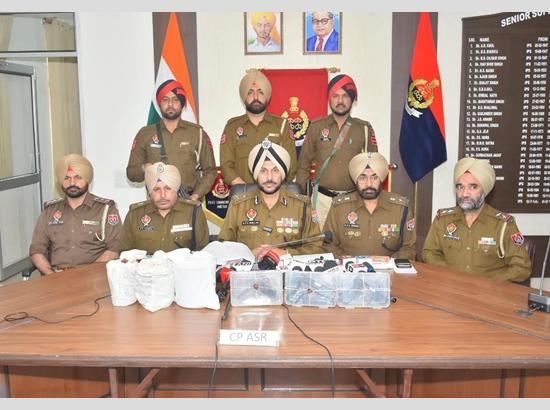 10 linked to different cross-border drug and illegal arms smuggling modules held in Amritsar; 5.4 heroin, 3 pistols recovered