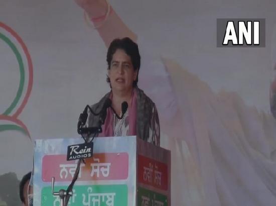 PM Modi made farmers agitate for 1 year, says Priyanka Gandhi in Pathankot
