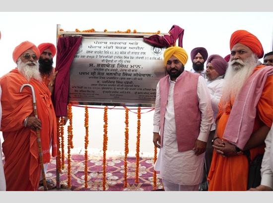 CM Mann launches Rs 61.82 crore Dhussi Road project to shield Satluj belt from floods, boosts connectivity across 15 villages
