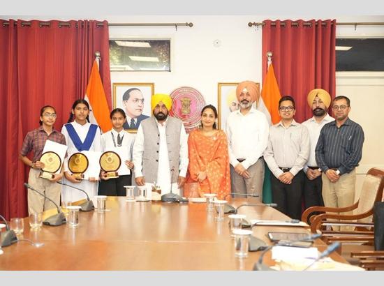 Daughters lead Punjab’s ‘Shikhya Kranti’, secure 19 of top-20 ranks in PSEB’ Class 8 results: CM Mann