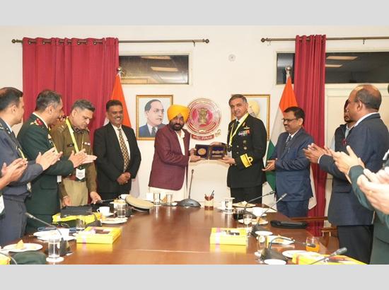 CM Mann interacts with National Defence College delegation, highlights Punjab’s role in national security