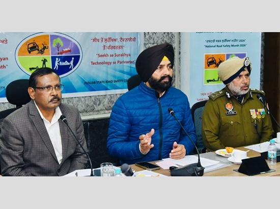 Punjab launches National Road Safety Month-2026 to curb accidents, boost public awareness