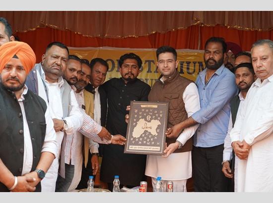 MP Raghav Chadha announces Rs 1 crore MPLAD Fund for first indoor sports facility in Nurpur Bedi