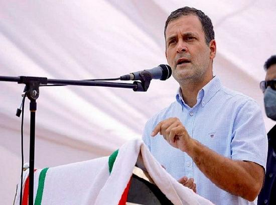 Rahul Gandhi takes jibe at Centre for not providing ex-gratia to bereaved families in farm
