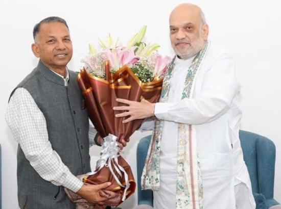 Rajinder Gupta calls on Amit Shah, offers support for drug-free Punjab by 2029