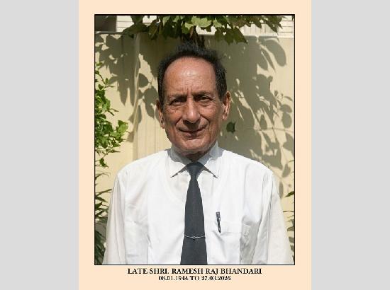 Obituary: Punjab IAS Rahul Bhandari bereaved, father R R Bhandari passes away, prayer meet on March 30