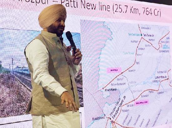 ₹764 Crore Ferozepur–Patti rail link gets ‘Green Signal’; Project to revive Historic route and boost Punjab’s connectivity