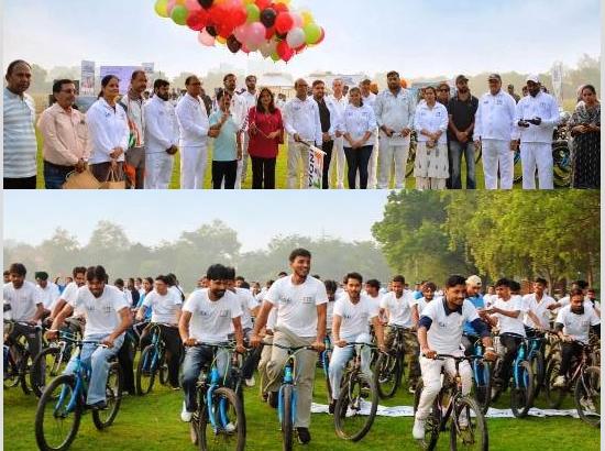 SAI organises 96th ‘Sundays on Cycle’ Rally at SBS State University, 500-Plus participate