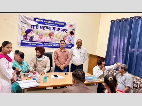 Nawanshahr Health dept holds free medical camp for senior citizens