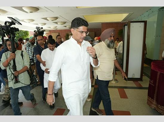 Sachin Pilot in Chandigarh ahead of 5-Day Punjab tour to meet gang violence victims’ families