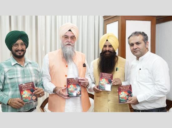 Speaker Kultar Sandhwan releases book titled ‘Sachkhand Punjab’ written by Raj Malhotra