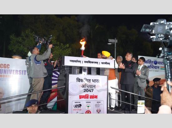 Nayab Singh Saini inaugurates SAHITYAM 2026 at CGC University Mohali