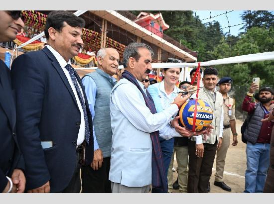 Himachal CM Sukhu inaugurates multipurpose sports stadium in Sanjauli, announces Rs 1 crore for ground development