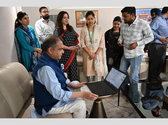 Minister Sanjeev Arora completes digital census self-enumeration, urges public participation in Punjab