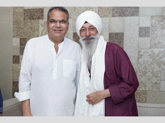 MP Sanjeev Arora calls on Padma Shri Awardee Bhai Harjinder Singh