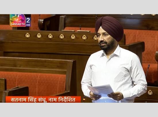 Rajya Sabha: MP Satnam Singh Sandhu raises issue of completion of Military Academy at Shri Anandpur Sahib 