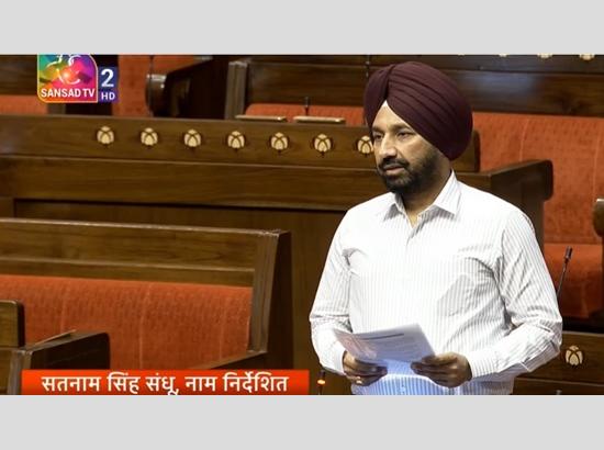 MP Satnam Singh Sandu raises issue of floods in Punjab, urges efficent management of Bhakra and Pong dams