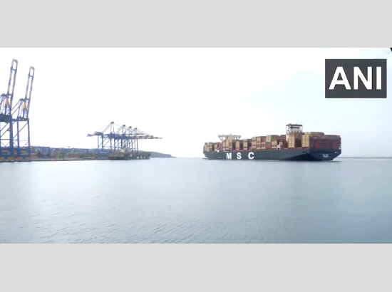 World's largest container ship MSC IRINA arrives at Vizhinjam International Seaport

