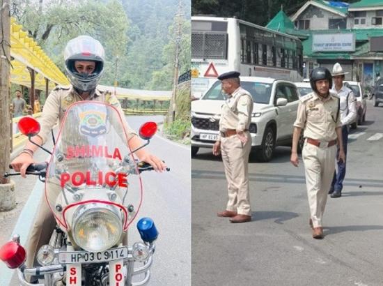 Himachal: Shimla police strengthens traffic management amid Summer Tourist Season