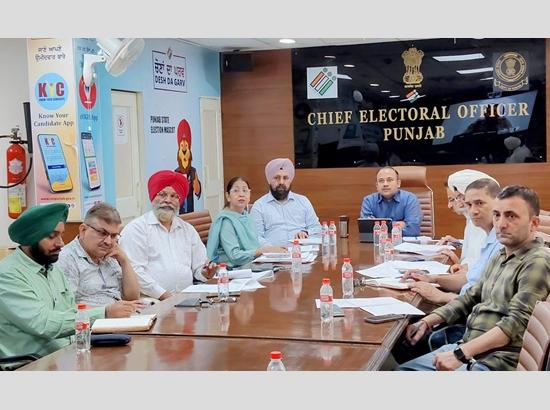 Punjab CEO Sibin C directs DC, Police Commissioner to ensure enhanced Vigilance during last 72, 48, and 24 hours before voting