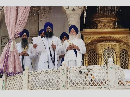 Sri Akal Takht pardons Jaswant Singh Srinagar, imposes Tankhah