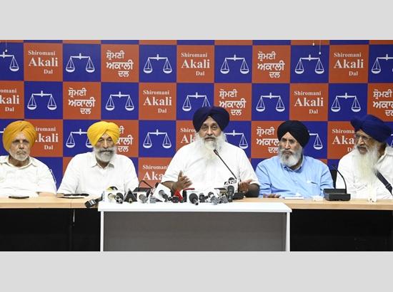 Sukhbir Badal announces party program to help flood-stricken