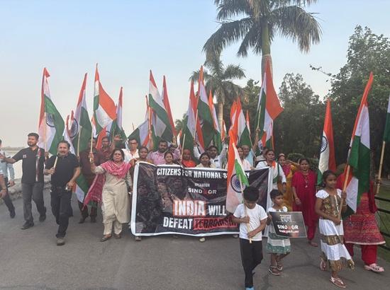 Tiranga Yatra at Sukhna Lake celebrates success of Operation Sindoor