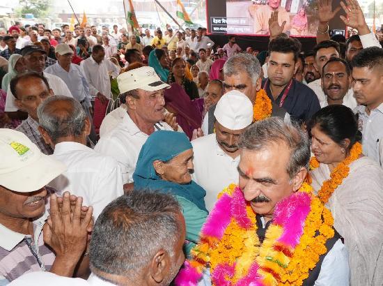 Himachal: CM Sukhu inaugurates, lays foundation stones for Rs 100 crore development projects in Dehra Constituency