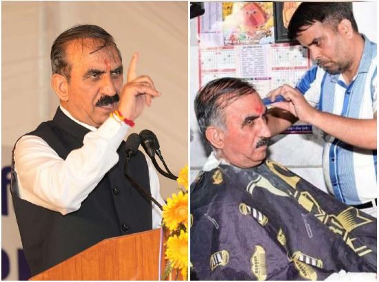 Himachal Politics: Sukhu’s barber shop visit sparks debate over CM’s ‘Simple Living’ image