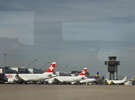 Swiss airplane catches fire during takeoff, Delhi airport declares emergency; 4 injured 