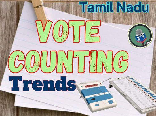DMK leading comfortably on 73 seat (9.10 AM)