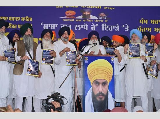 Akali Dal Waris Punjab De holds large Panthic conference at Baba Bakala, pledges white paper on Punjab’s drug crisis