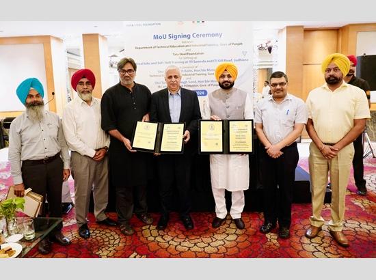 Punjab Govt signs MoU with Tata Steel Foundation for skill training