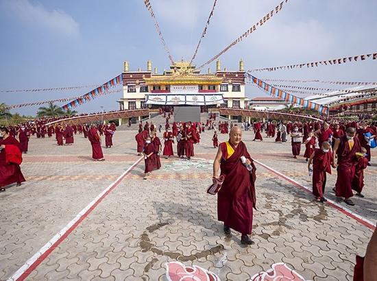 Losar, the Tibetan New Year celebration begins with traditional prayers in Dharamshala