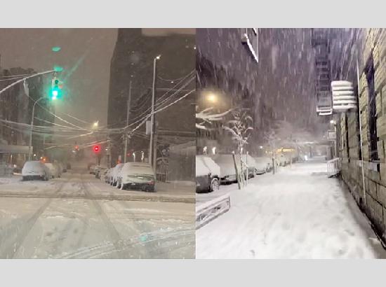 Strong Snow storm lashes many parts of USA, travel ban imposed in New York