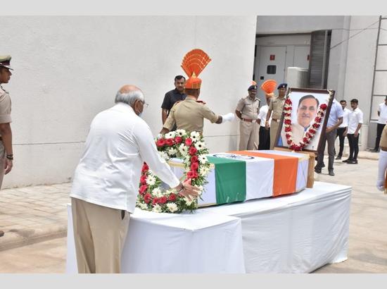 Former Gujarat CM Vijay Rupani laid to rest with state honours