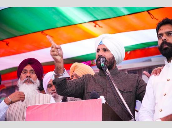 Punjab Congress slams AAP, demands immediate resumption of Guru Teg Bahadur Law University project during protest rally in Patti