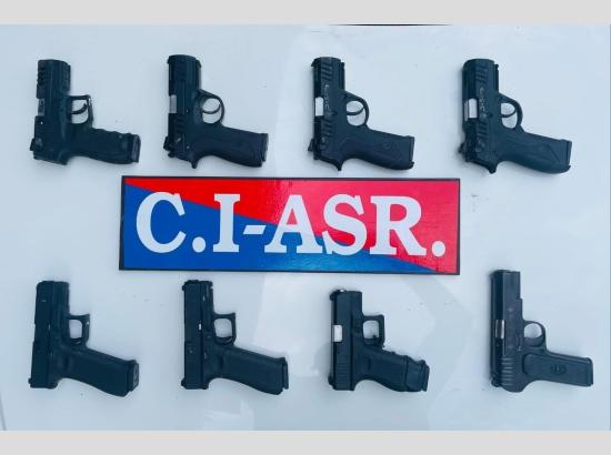 Cross-Border Arms Smuggling Network Busted in Amritsar; Two Held with Eight Pistols
