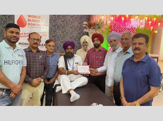 94 units collected on World Blood Donor Day; Donor honoured for 114th contribution