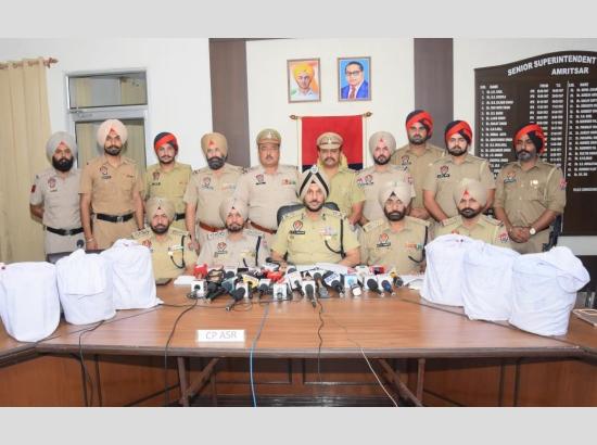 International Drug Cartel Busted in Amritsar; 60 Kg Heroin Seized, 9 Arrested Across Four States

