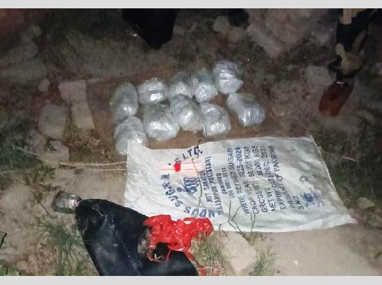 BSF-Police joint operation detects drone activity, nearly 10 Kg heroin recovered