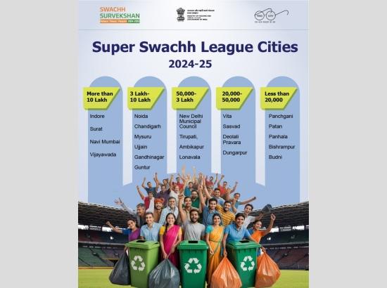 Indore, Surat, Navi Mumbai Join Super Swachh League; President Confers Swachh Survekshan 2024-25 Awards

