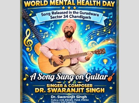 Chandigarh: Scientist Dr. Swaranjit Singh releases song to promote mental health awareness 