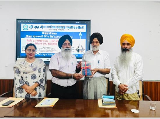 Special lecture on “The Idea of Sikh State in Gurbani” organised at Sri Guru Granth Sahib World University
