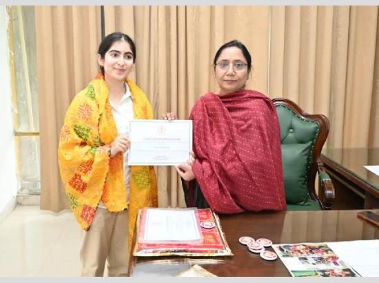 Mansimar Kaur Honoured for Outstanding Contribution to Flood Relief, Women’s Empowerment and Preservation of Punjab’s Cultural Heritage


