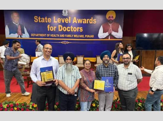 Punjab Honours Two SBS Nagar Doctors with Prestigious State Award for Outstanding Healthca