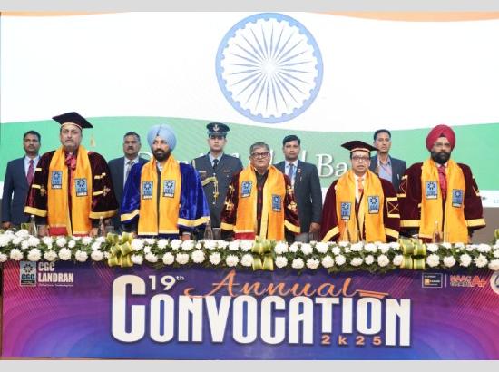 Hon’ble Governor confers degrees at 19th Convocation of CGC Landran 

