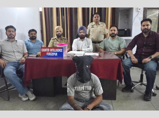 Counter Intelligence arrests accused with Ferozepur Arrests Accused with heroin, pistol

